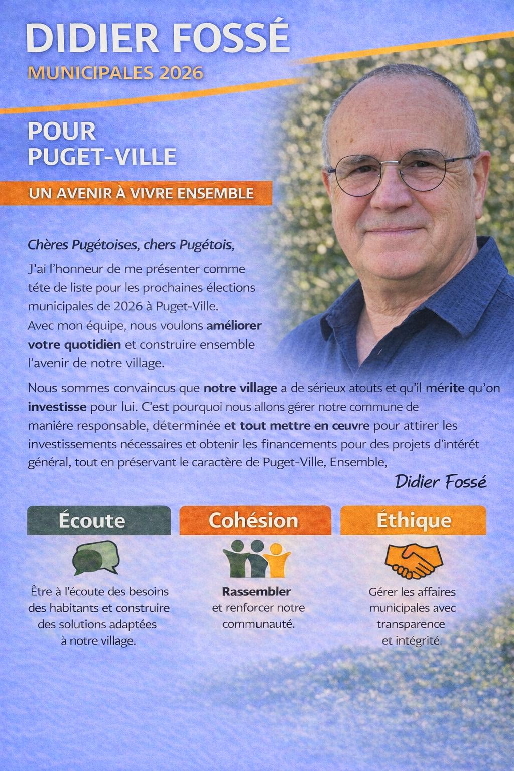 Message aux pugétoises et pugétois